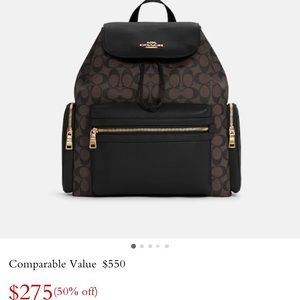 ✨Baby Backpack In Signature Canvas Coach✨